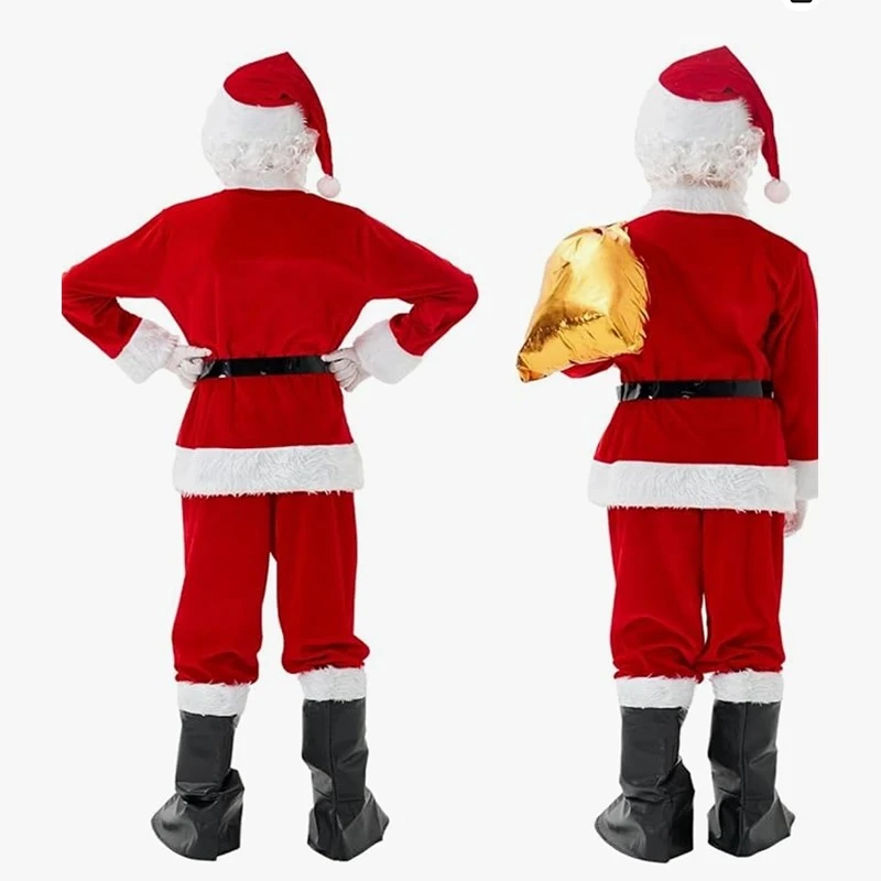 Children Christmas Santa Claus Costume