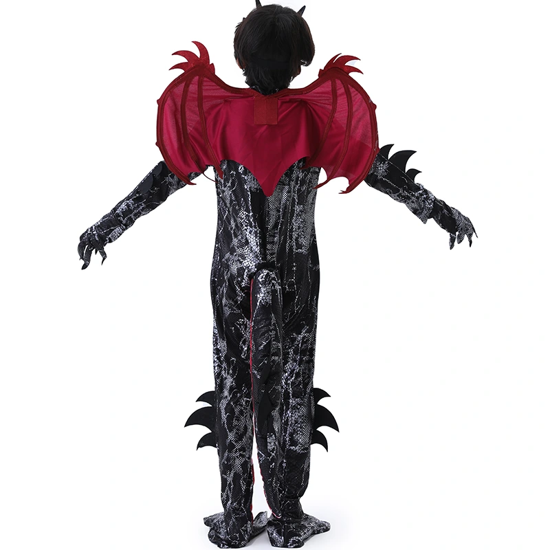 Kids Dragon Role Play Costume With Adjustable Fastenings